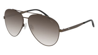 Puma PE0125S Sunglass, 60, BROWN-BROWN-BROWN